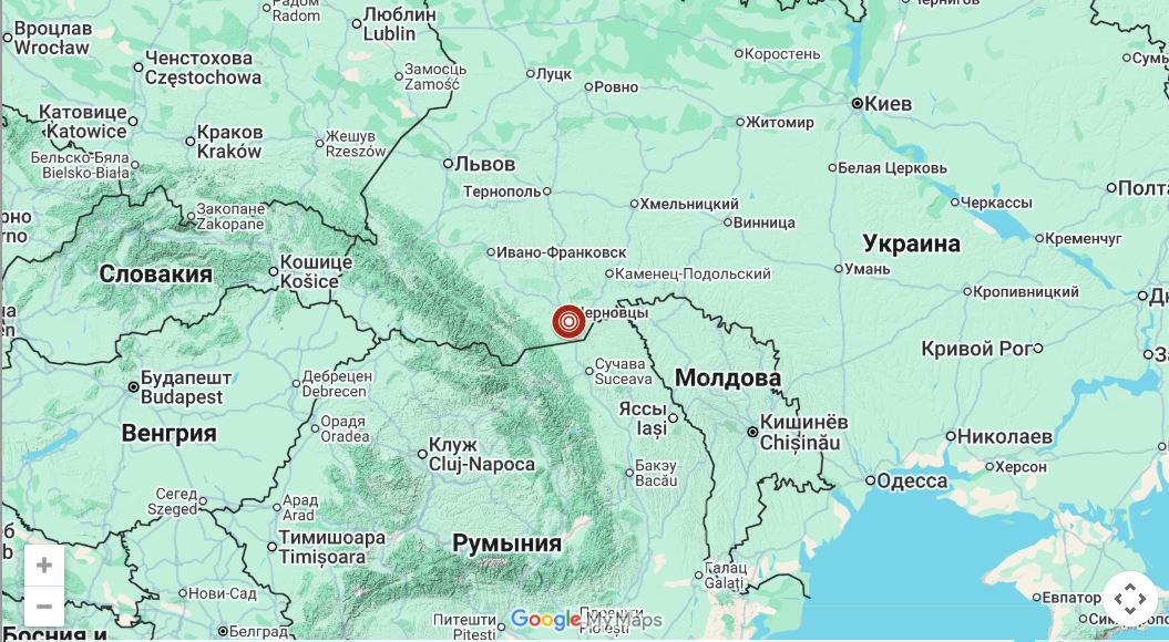 Землетрус у Чернівецькій області